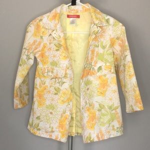 Gymboree Lightweight Floral Spring Coat in Size 6